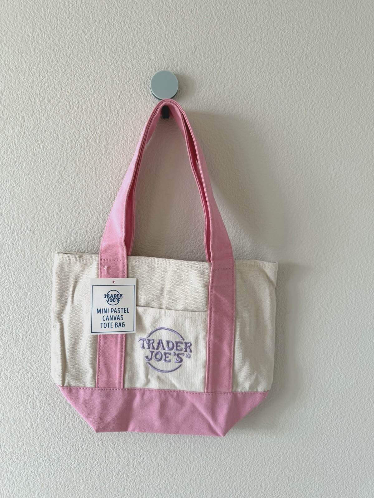 Trader Joe’s 2026 Spring Mini Pastel Canvas Tote Bags - Set Of 4 - READY TO SHIP gallery