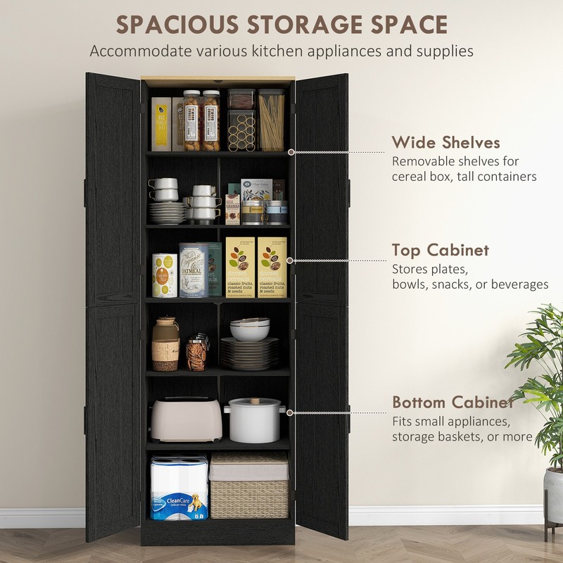 Kitchen Storage Cabinet Featuring A Recessed Door Panel gallery