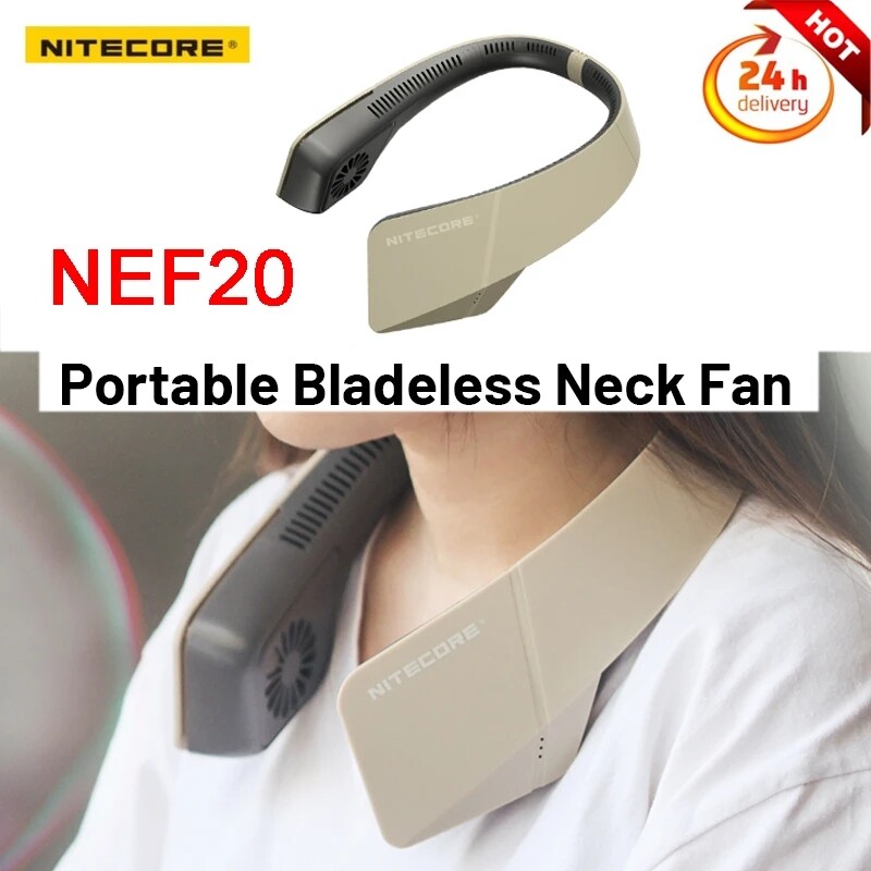 NITECORE NEF20 Mini Neck Fan Portable Bladeless Hanging Neck Air Cooler 3 Speed gallery