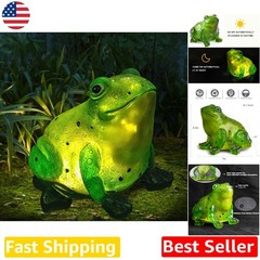 Waterproof Solar Frog Statue – E27 LED Mood Light – Highly Efficient Patio Decor