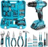Seesii 190-Pcs Power Tool Set Kit with 21V Cordless Driver Toolbox Storage Case gallery