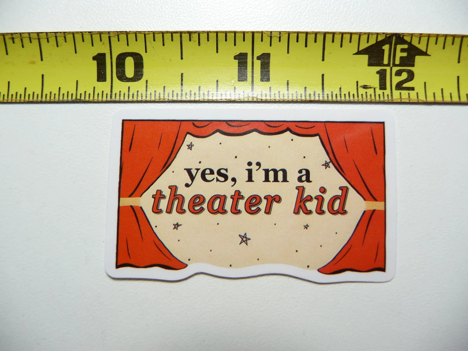 YES I'M A THEATER KID SMALL STICKER DECAL STAGE PLAY ACT ACTING FUNNY gallery