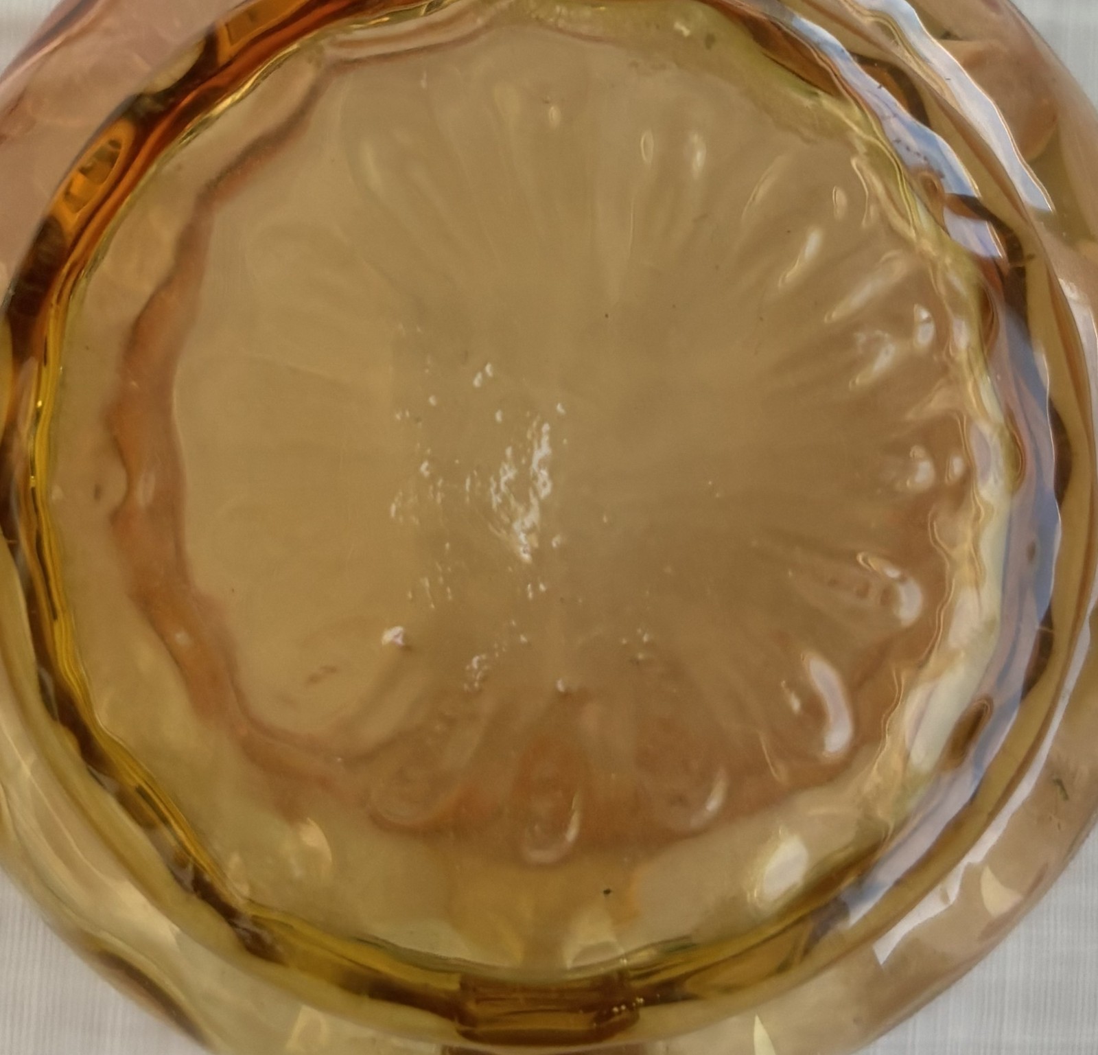 Hand‑Blown Studio Art Glass Cup – Pink to Amber Gradient Bubble Inclusion gallery