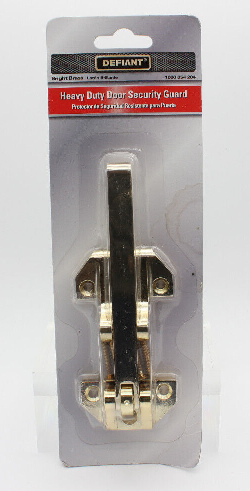Pack of 2 Defiant Heavy Duty Security Door Guard Bright Brass 1000 054 204 gallery