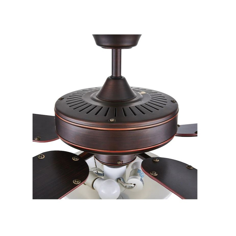 Concord Heritage 52" LED Ceiling Fan Indoor Light Fixture 5 Blade, Bronze/White gallery