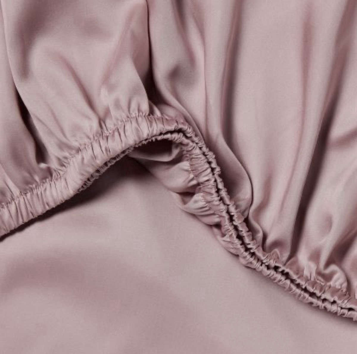 Full Tencel Lyocell Mauve Rose Ash Solid Color Sheet Set with 2 Pillowcases gallery