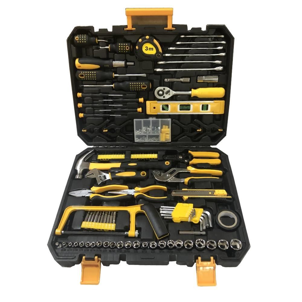 Portable 198Pcs Hand Tool Set General Household Hand Tool Kit Mechanics W/ Case gallery