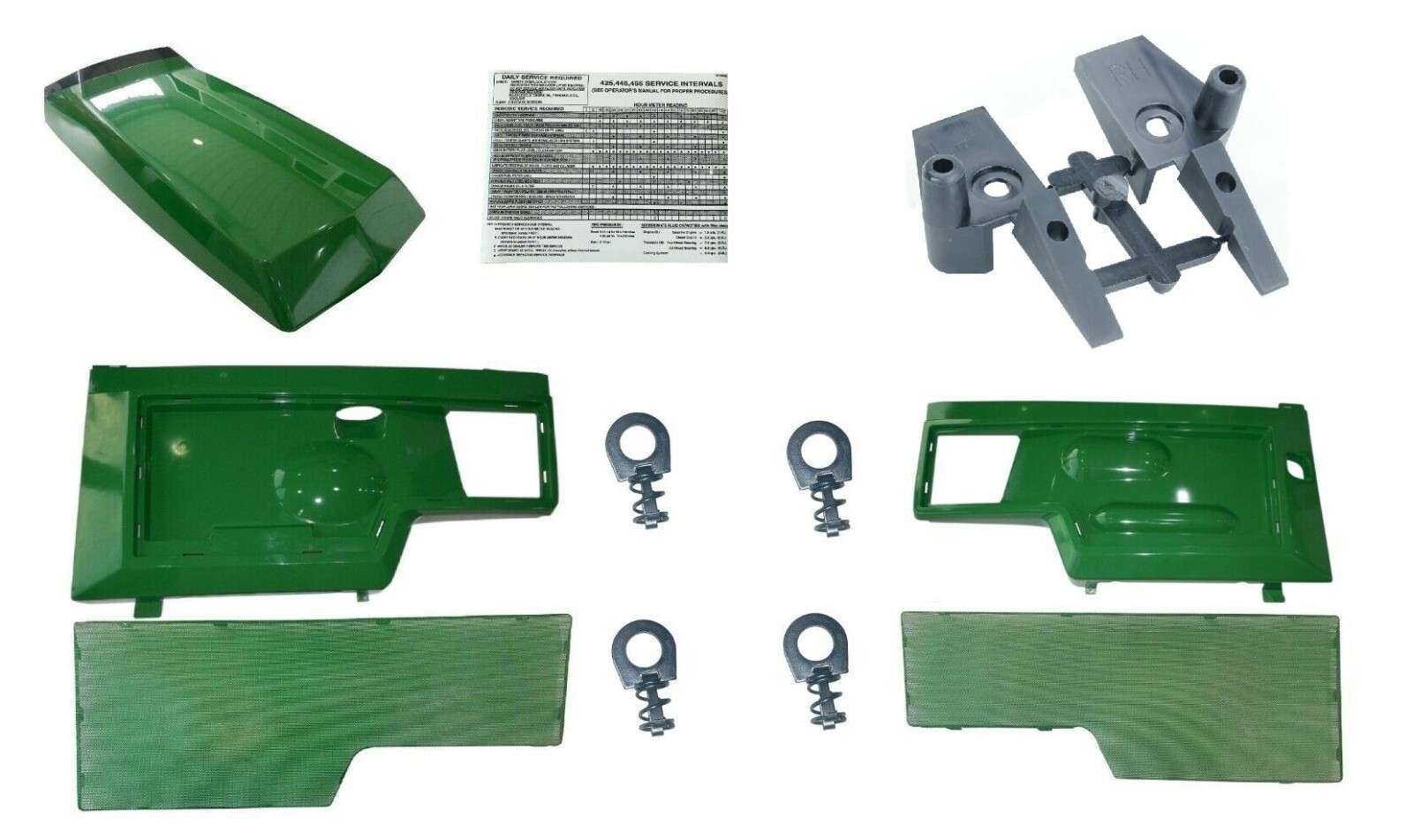 Hood/Panel/Screen /Clip AM128986 AM128983 AM128982 Fits John Deere 425 445 455 gallery