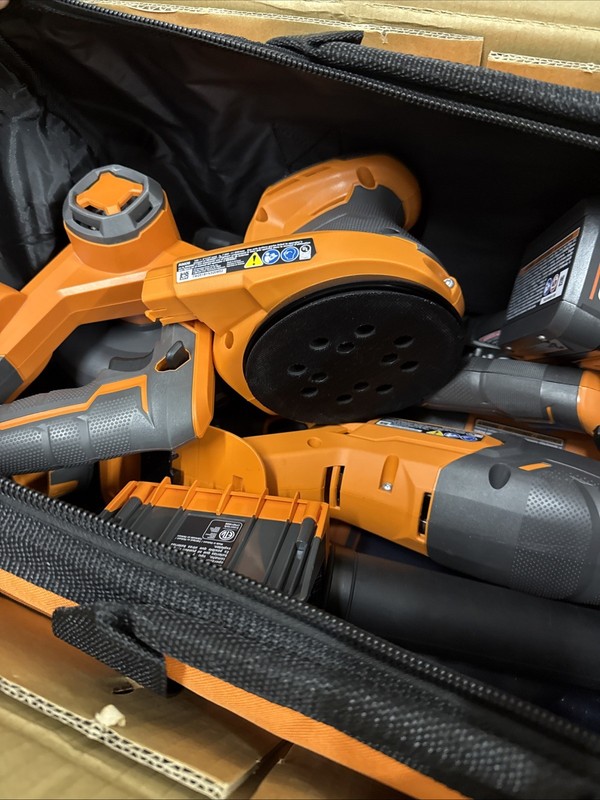 18V Cordless 8-Tool Combo Kit with 2.0 Ah Battery, 4.0 Ah Battery, Charger, Bag gallery