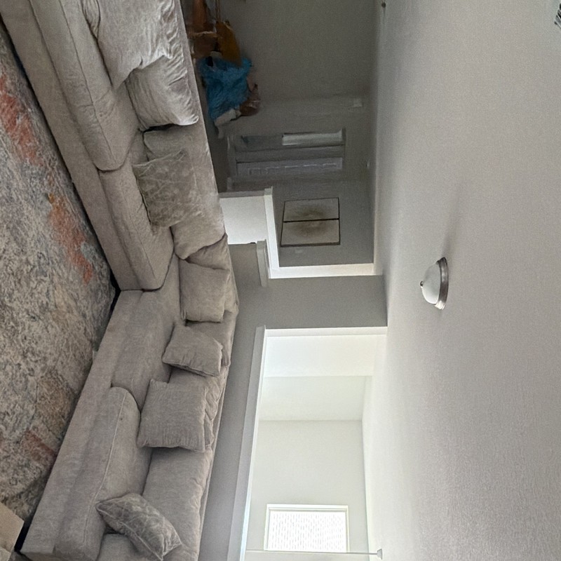 Gray Fabric Sectional Sofa with Cushions, Wood Frame, Solid Pattern gallery