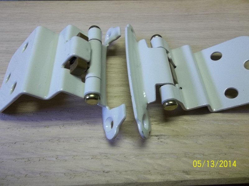 OFFSET HINGES, PAIR, BELWITH, P50030F-A3, OFF WHITE gallery
