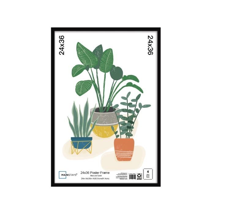 Mainstays 24x36 Basic Black Poster Frame FREE Shipping gallery