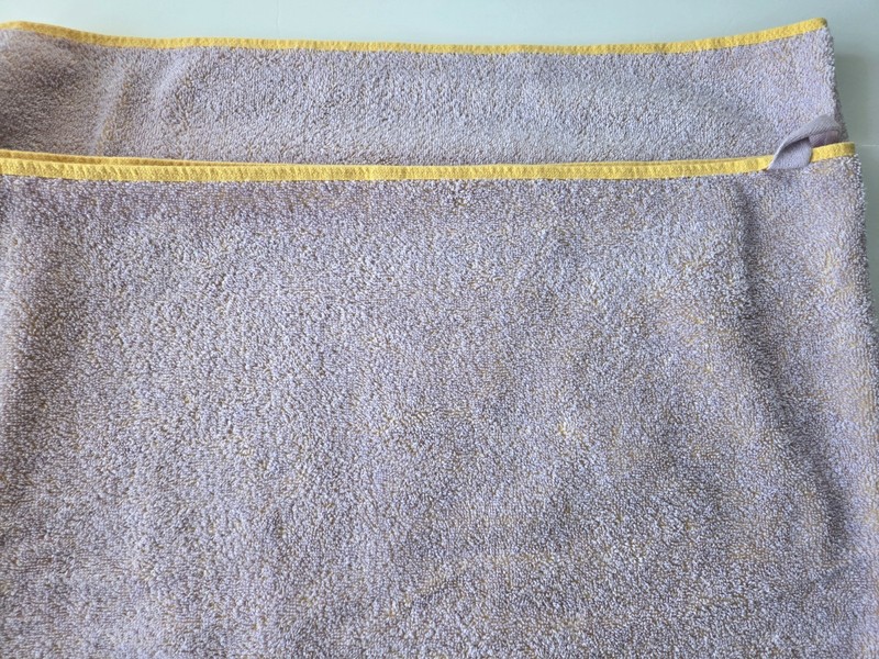 Solid Reversible Beach Towel Purple Yellow Sun Squad Lightweight Terry Cotton gallery