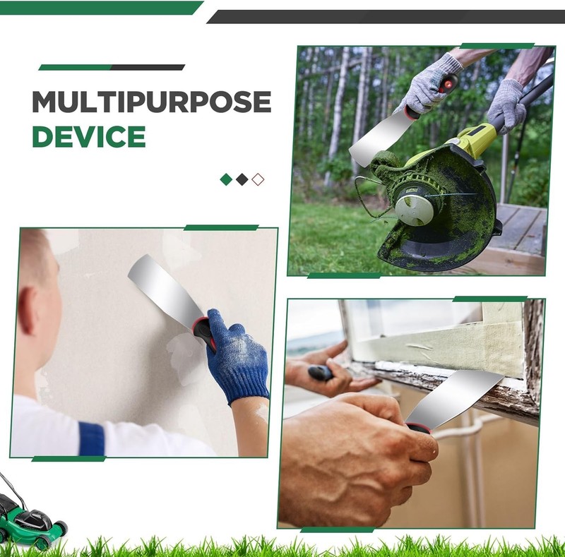 Lawn Mower Deck Scraper 4 Pack Stainless Steel Heavy Duty Scraper Tool gallery