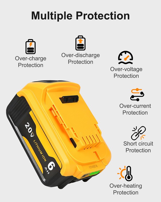 DCB104 Multiport fast Charger For Dewalt 20V LithiumXR DCB200 Battery/Inverter gallery