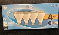 GE LED Lightbulbs BR30Daylight Dimmable Indoor Flood Lights 65W 10W (4 pack)NEW