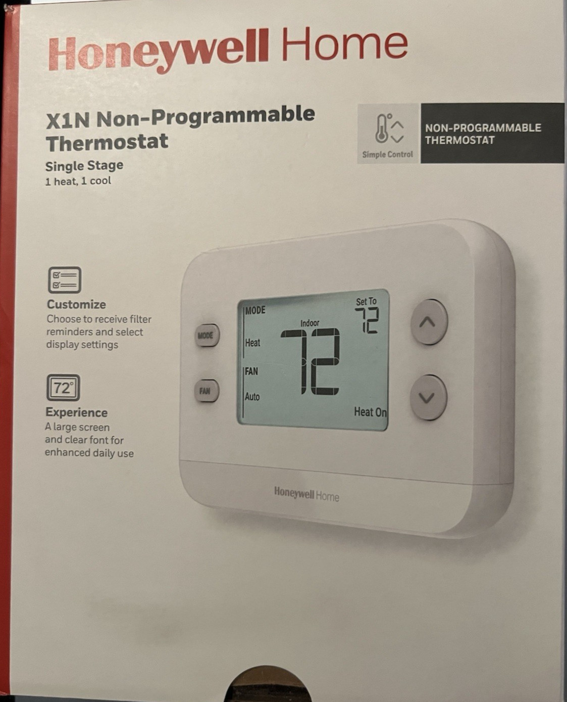 Honeywell Home X1N Non-Programmable Thermostat RTH11B gallery