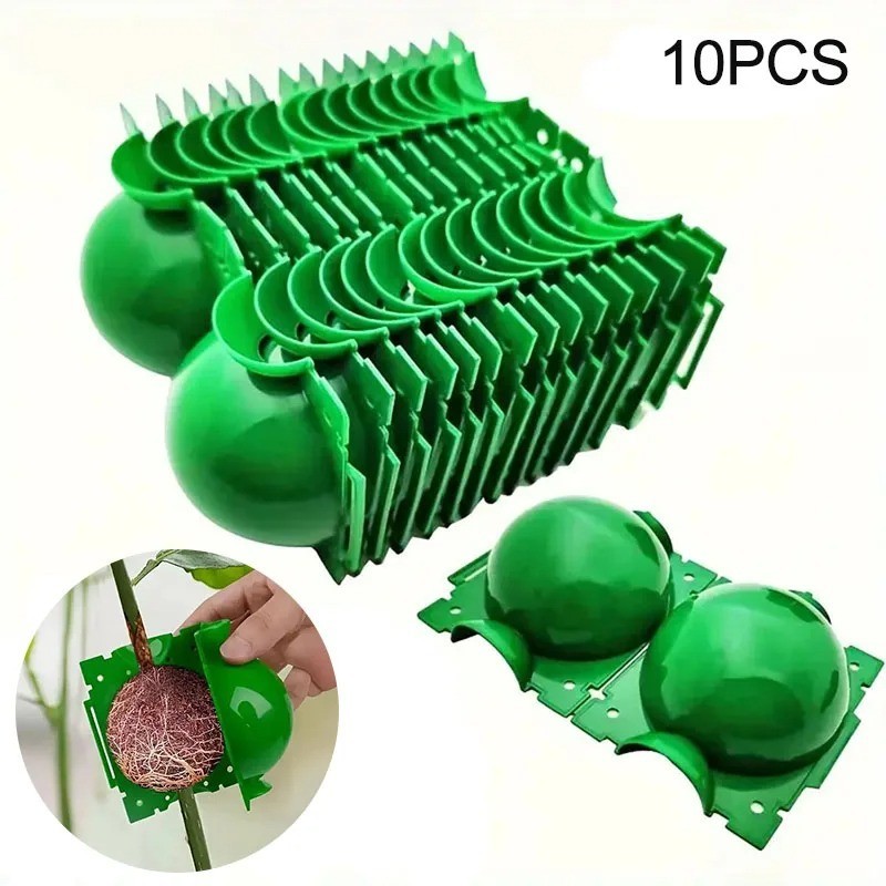 10x Plant Rooting High Pressure Propagation Ball Root Grow Grafting Box Garden gallery