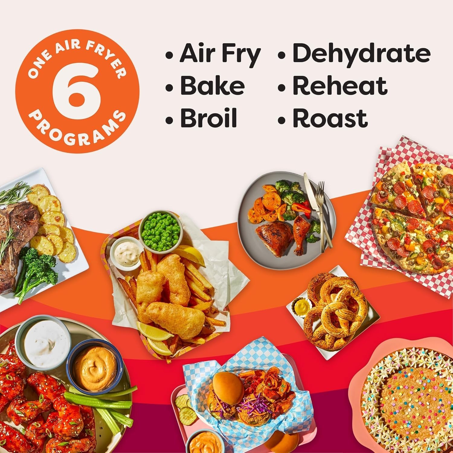 Instant Pot 4QT Vortex Plus 6-in-1 Mini Air Fryer, Custom Program Options, Crisp gallery
