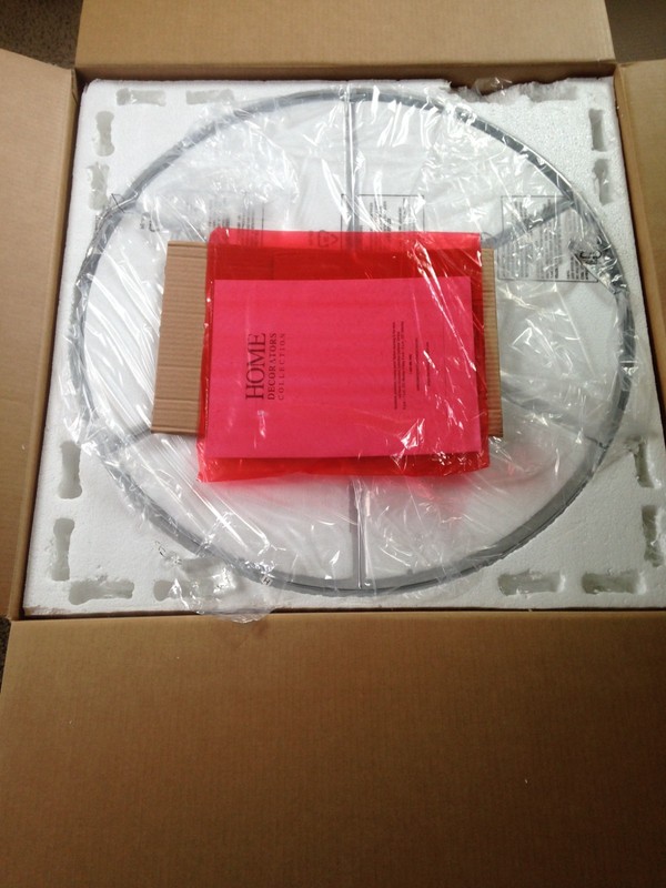 Home Decorators Collection 6 Light Chandelier. Crystal and Chrome. New in box gallery