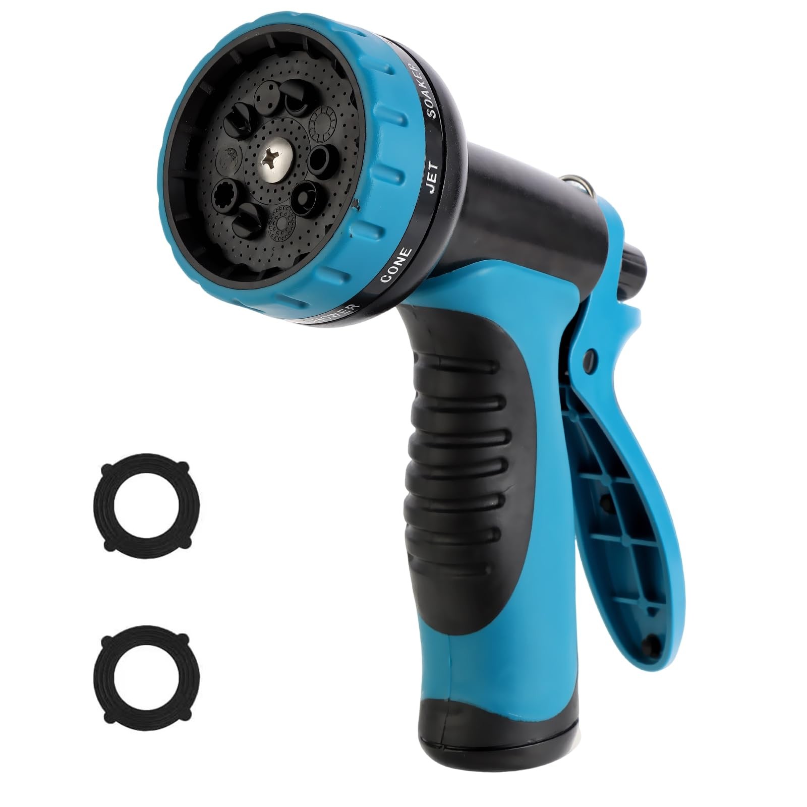 Water Hose Nozzle with 10 Spray Modes for Plants, Cars, Pets, and Cleaning gallery