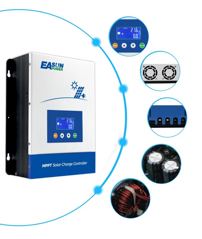 Easun 100A MPPT Solar Charger Controller Regulator 12V/24V/36V/48V Auto PV 150V gallery