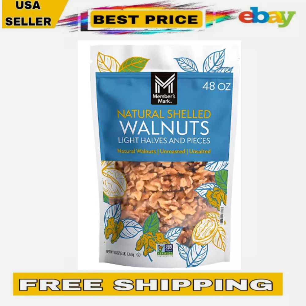 Members Mark Natural Shelled Walnuts 3lbs gallery