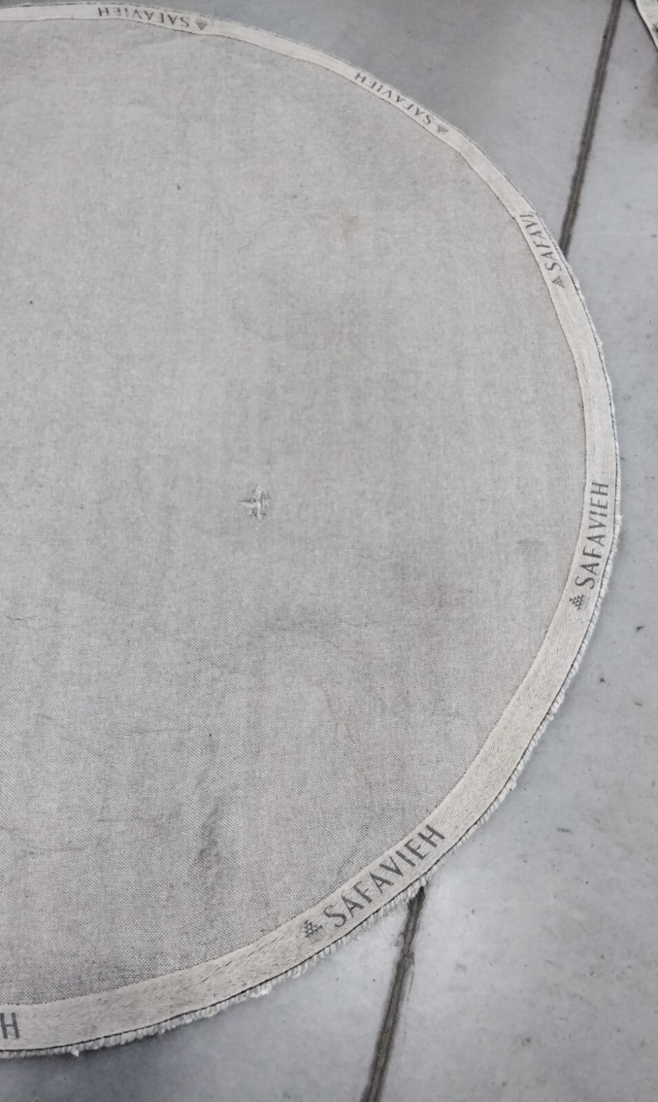 GREY / IVORY 6' X 6' Broken Thread Rug, Reduced Price 1172719408 BLM104A-6R gallery