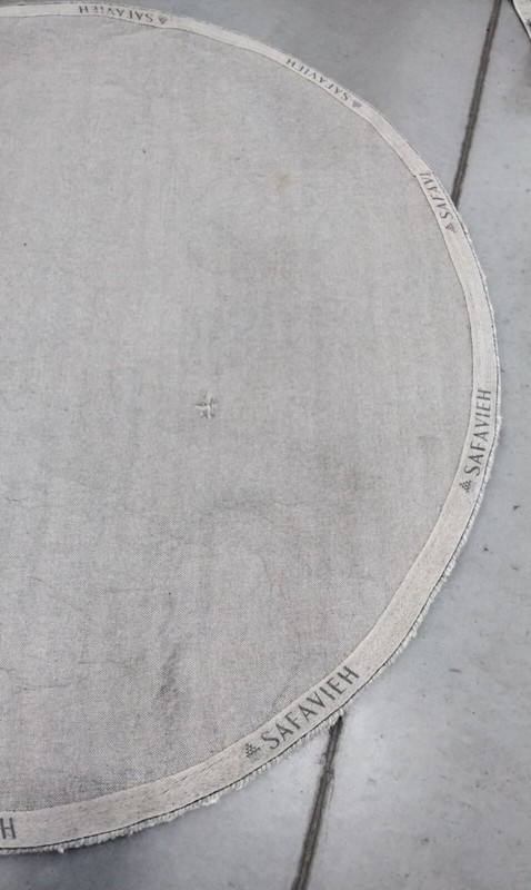 GREY / IVORY 6' X 6' Broken Thread Rug, Reduced Price 1172719408 BLM104A-6R gallery