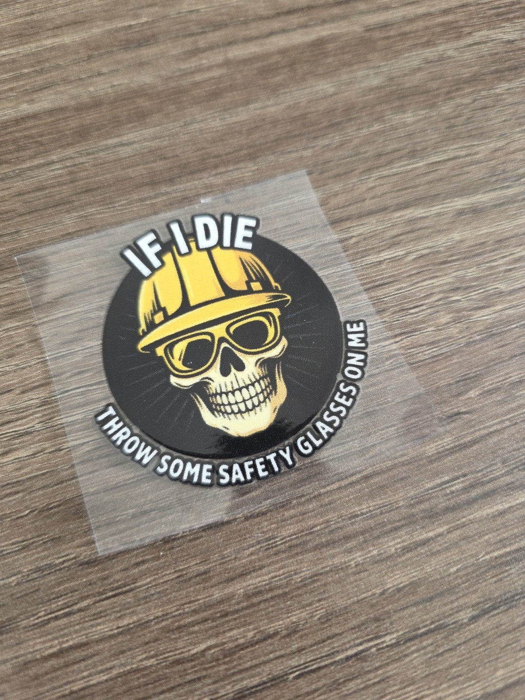 Funny Hardhat Vehicle UV DTF Decal Sticker Waterproof Construction Made In USA gallery