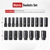 25-Piece 1/2" Drive Socket Set, Metric(10mm-32mm), Deep Sockets, Extension Ba... gallery