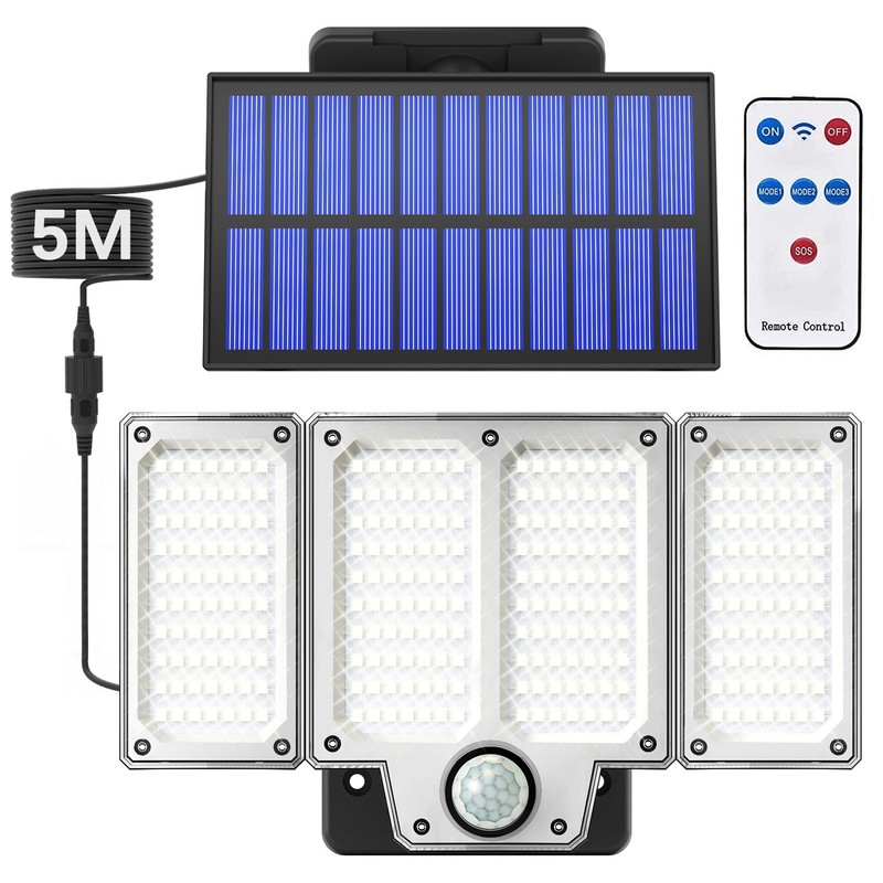 280 LED Solar Street Light Motion Sensor Outdoor Garden Wall Security Flood Lamp gallery