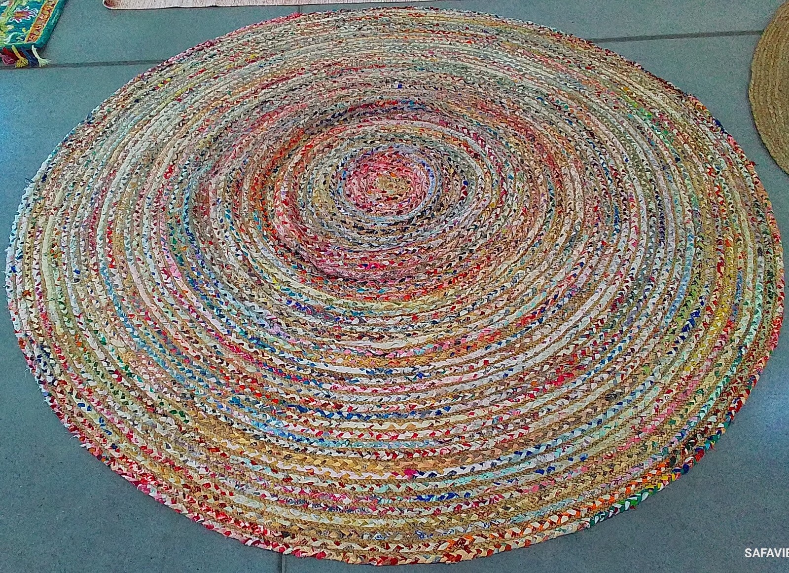 BEIGE / MULTI 8'-0" x 8'-0" Flaw in Rug, Reduced Price 1172774516 CAP202B-8R gallery