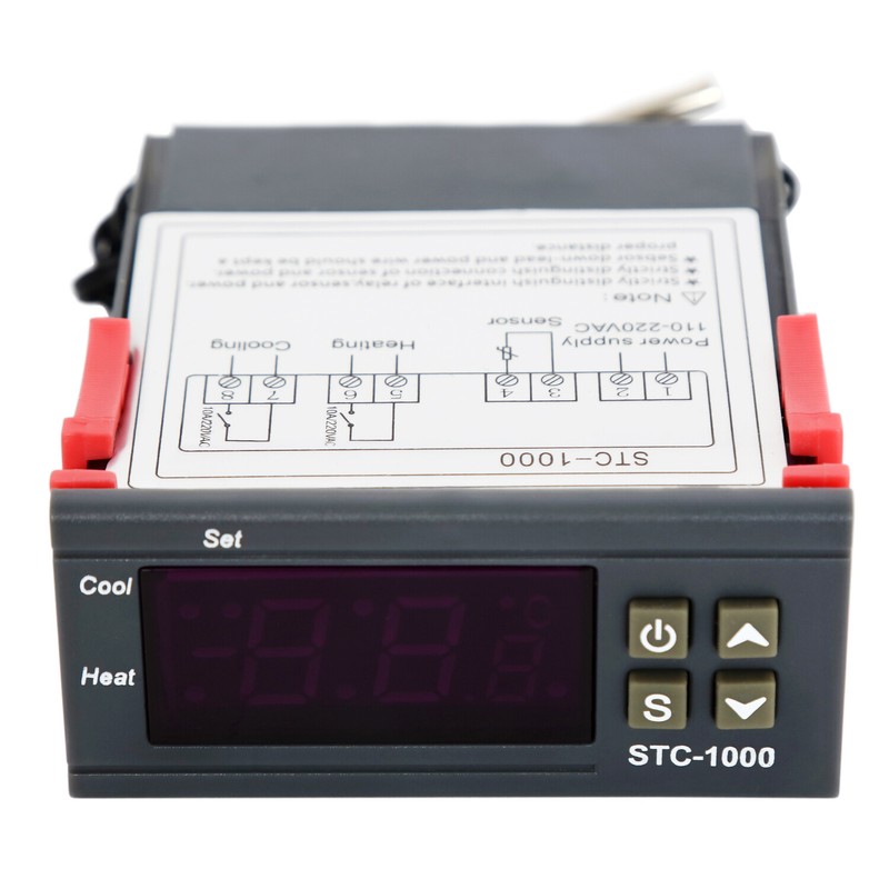 Universal STC-1000 Digital Temperature Controller Thermostat w/ Sensor AC 110V gallery