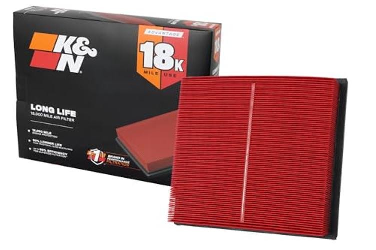 Engine Air Filter: Long Life 18,000 Mile Replacement Air Filter: Compatible gallery
