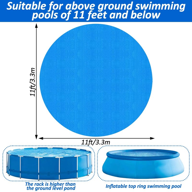 11Ft Round Pool Ground Cloth for 10ft Above Ground Swimming Pool Liner Pad gallery