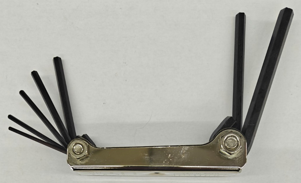 Eklind Fold-Up Hex Key Set Metric 2mm - 8mm Heat Treated Chrome Nickel 21172 USA gallery