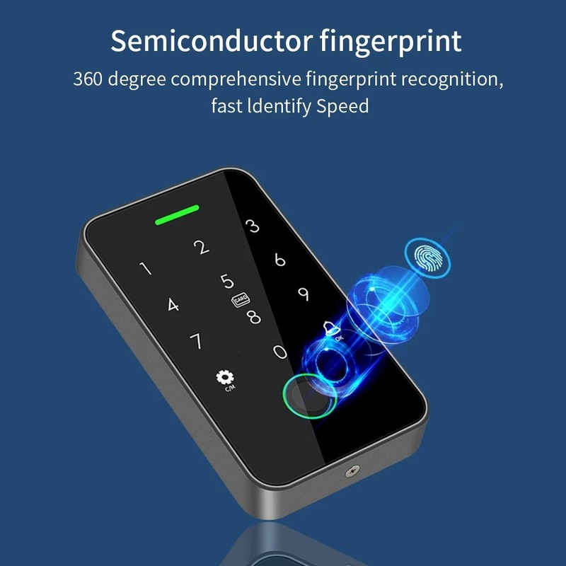 Tuya NFC Bluetooth Backlight Touch RFID 13.56MHz Door Lock Keypad Access IP66 gallery