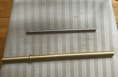 29″ TWO PIECE BRASS ROD & LOCKING RING FOR LARGE or STANDARD WEATHERVANES
