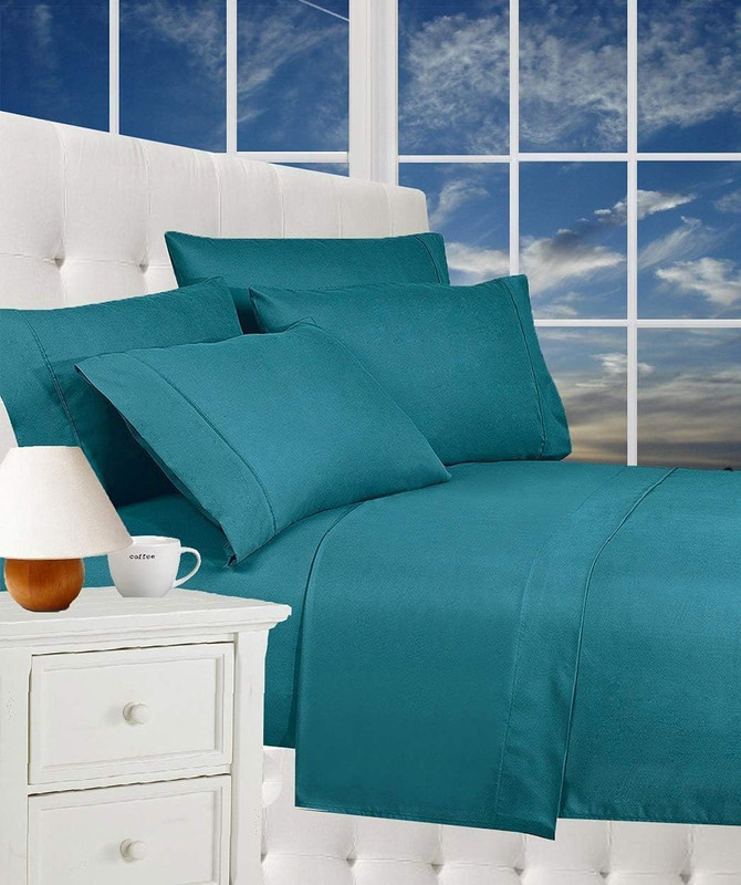 Luxurious Bed Sheets Set on Amazon 1800 Premier Hotel Quality Wrinkle Free 4-Pie gallery
