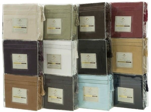 1800 SERIES DEEP POCKET 4 PIECE BED SHEET SET - 19 COLORS AVAILABLE IN ALL SIZES gallery