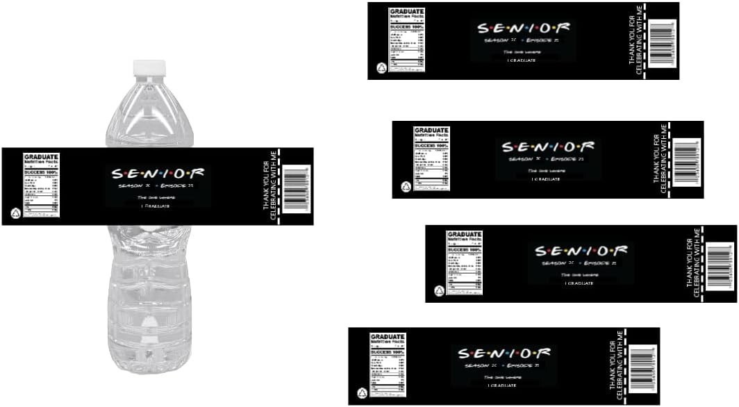 Senior Graduation Water Bottle Labels, Season 20 Episode 25, 8.5 x 2 inches gallery
