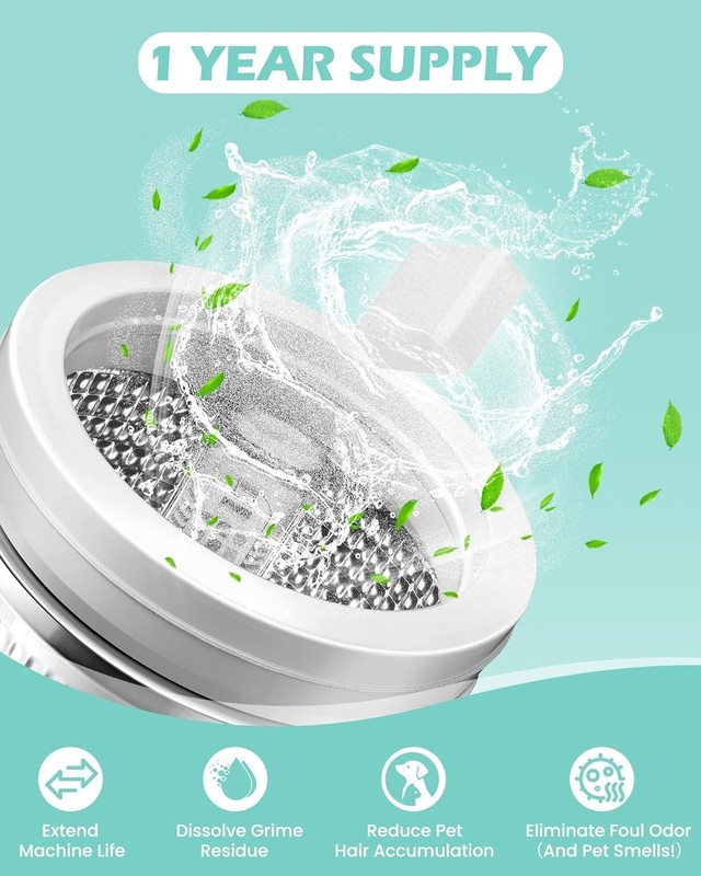 Uproot Clean Washing Machine Cleaner Tablets - 24 Pack for a 12 Month Supply. Fo gallery