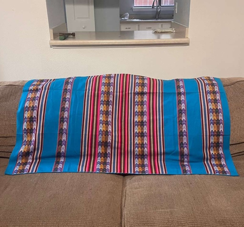 Authentic Peruvian Aguayo Blanket - Handwoven Andean Textile gallery