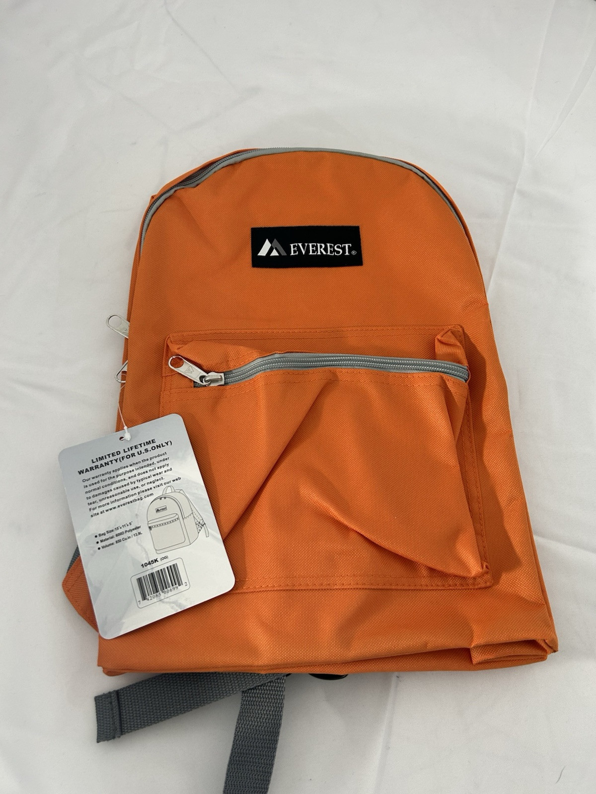 Everest Orange Backpack 