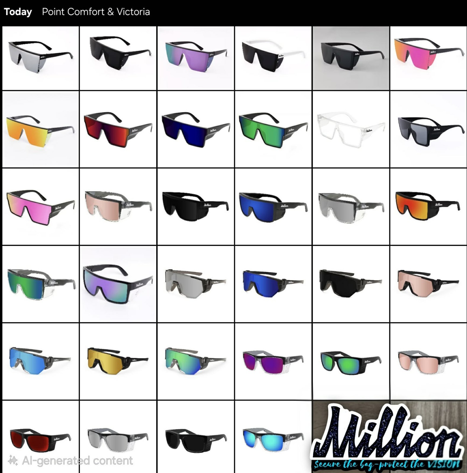 Million Vision Z87 Safety Sunglasses Clear Full Frame Safety Glasses gallery