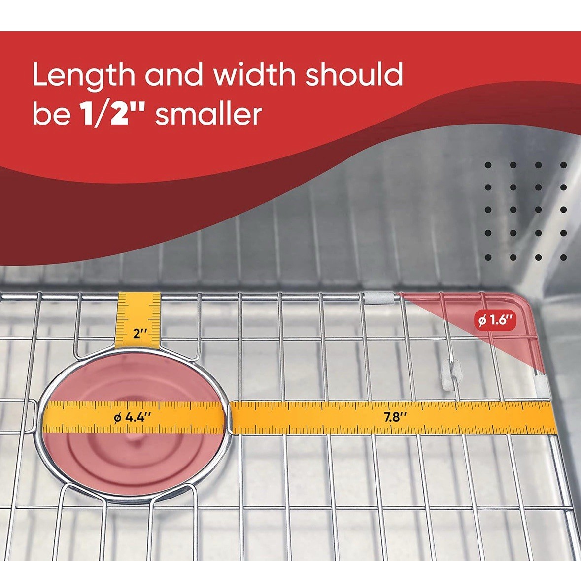 Granatan Kitchen Sink Stainless Steel Sink Protector 28-1/4" x 14-1/4"x 1-1/4" gallery