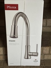 Pfister Classic Stainless Single Handle Pull Down Kitchen Faucet F-529-7PFS