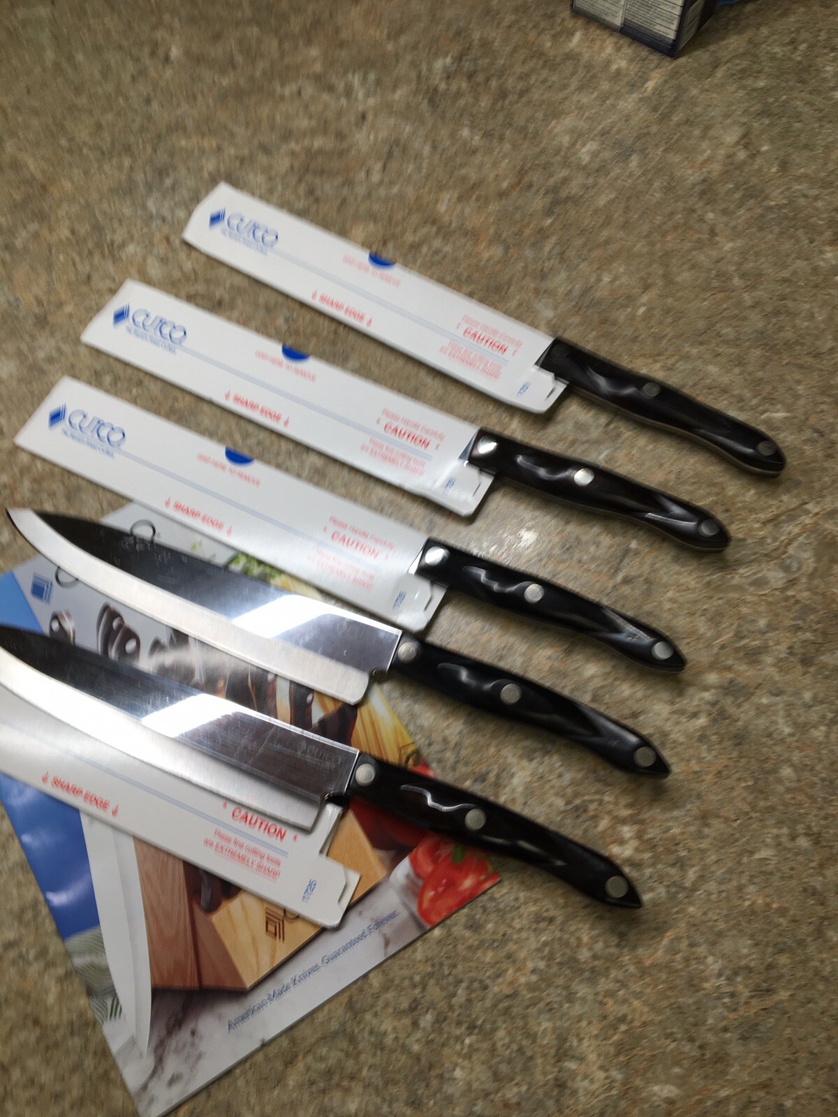 CUTCO 1725 Chef Knife Sharp! Factory Fresh! Classic/Brown/Black/Orng Choose Qty gallery