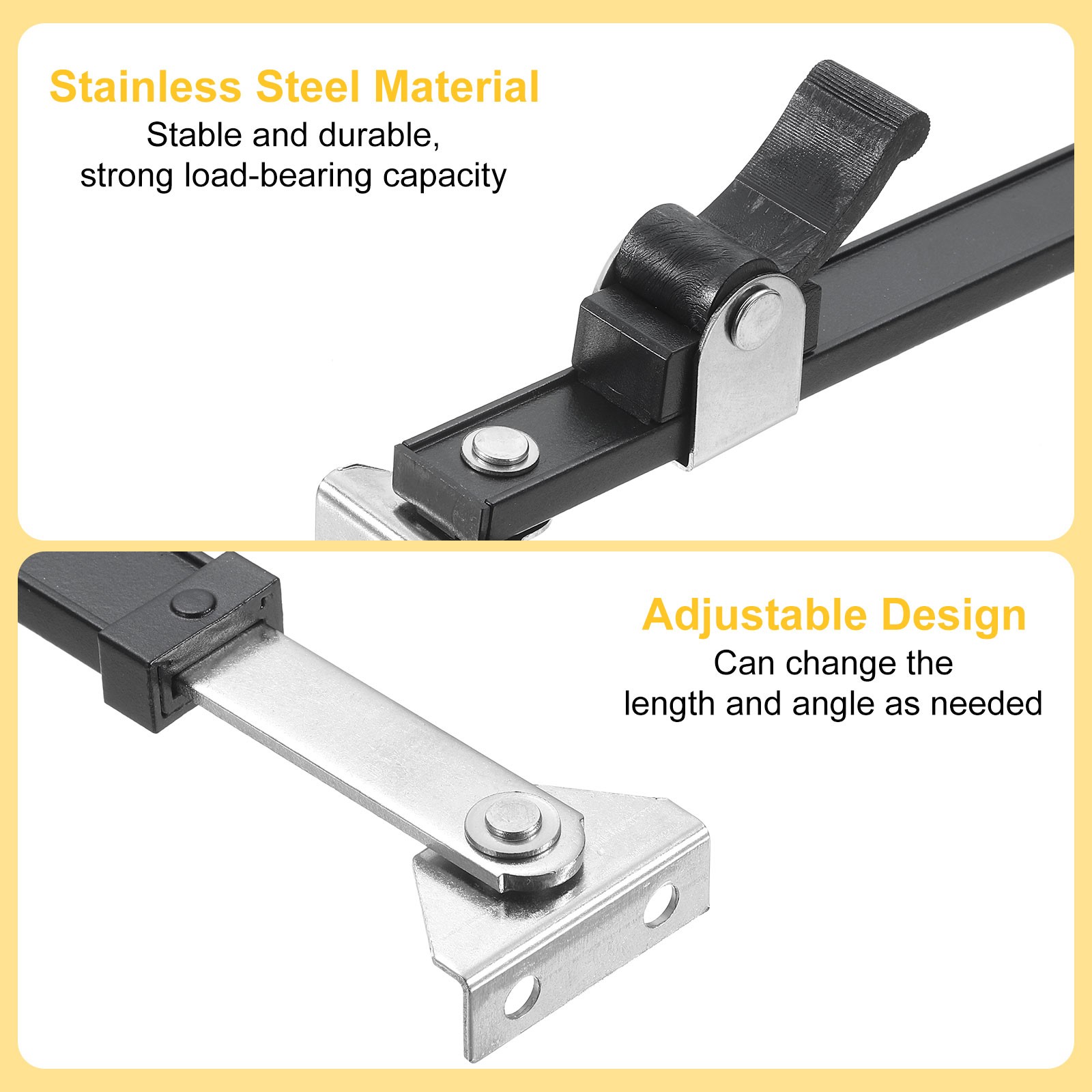 15 Inches Window Hinges Stainless Steel Casement Window Stay Black gallery